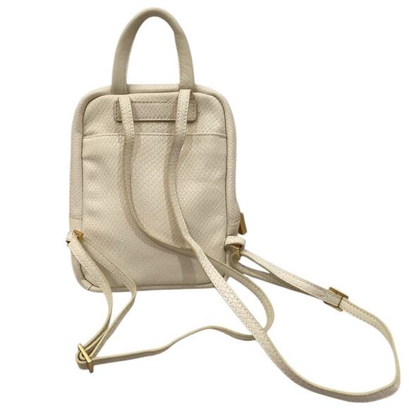 Hammitt Hunter Mini Backpack In Marshmallow White Snake Gold Hardware Handbag - Picture 9 of 16